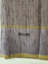 Semi soft Matka silk saree with borders MSS599 Lavender