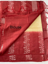 Bhagalpuri Semi tussar saree with contrast pallu and blouse MS899