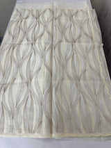 Semi organza saree with thread work - MSH910 Offwhite