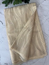 Semi organza saree with thread work - MSH910 Ivory