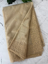Organza saree with embroidery - MSH429 Beige