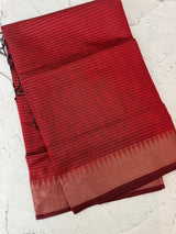 Semi silk sarees with temple border  MTS890