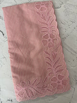 Mul chanderi saree with applique borders MSH111