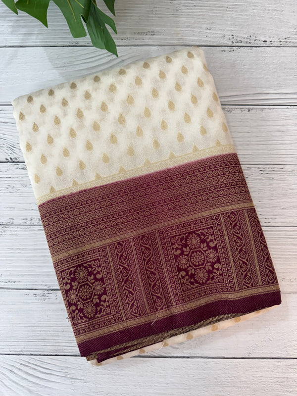 Semi banarasi Georgette saree - MSB8976