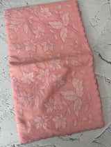 Mul chanderi applique work saree MSH444 - PeachPink