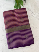 Checks Semi kanchi silk saree with blouse MBS7859