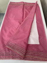 Handworked Organza saree and blouse MCW376 Pink