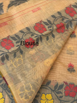 Jamdani silk Cotton Saree with thread work  MSJ787(3)