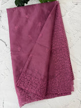 Organza saree with embroidery - MSH429 Magenta