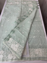 Soft Silky kota saree with embriodery MSF165 PastelAquaBlue