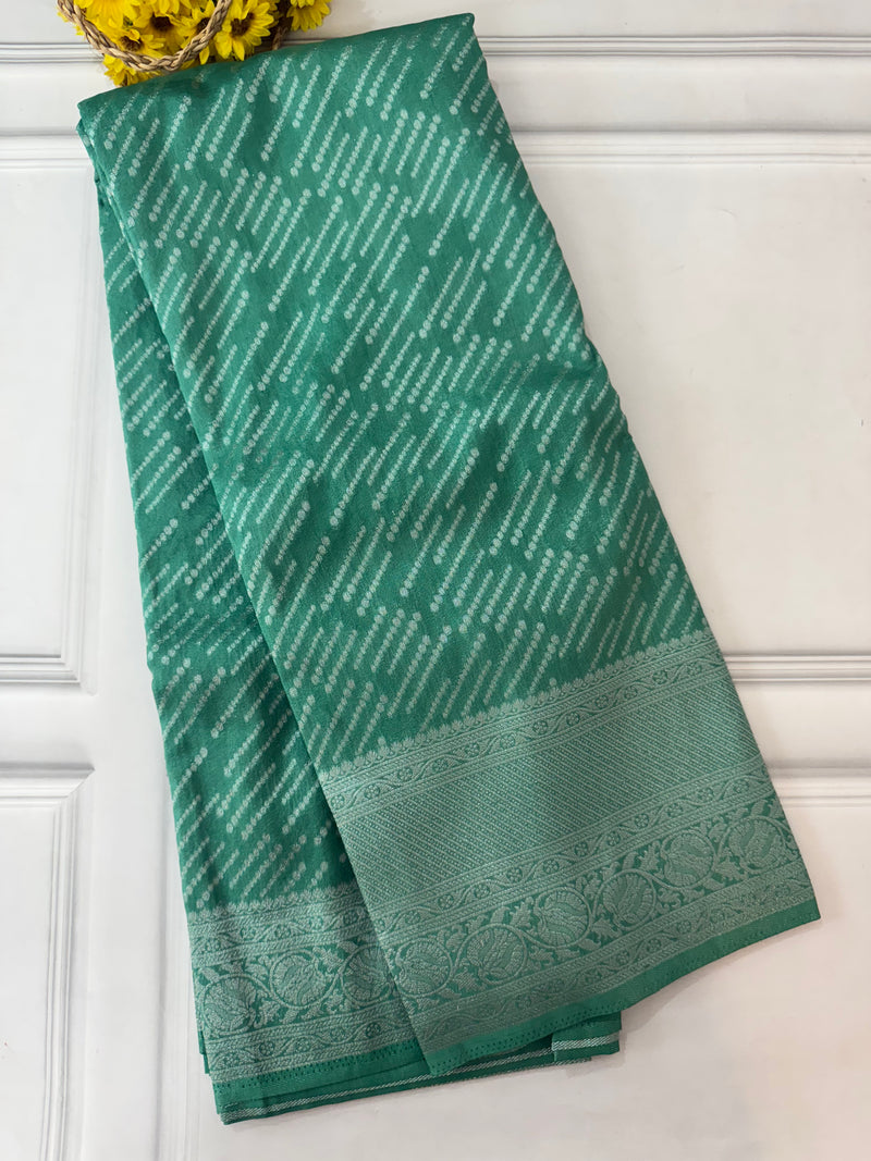 Soft chiffon Georgette saree - MS13321 Jade Green