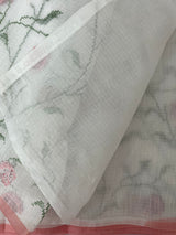 Soft Netkota saree with cross stitch embroidery MSH210