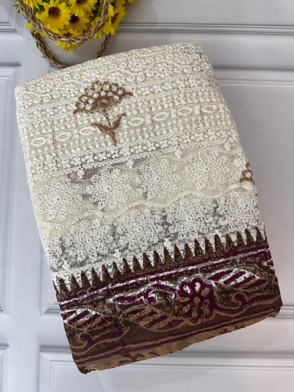 Kota silk heavy embroidery saree SFNIIT
