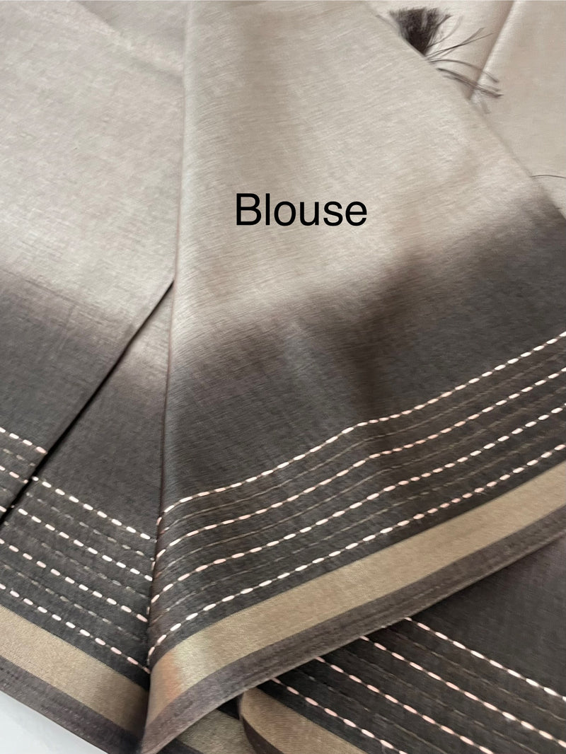 Soft Semi silk saree with thread work MSR698