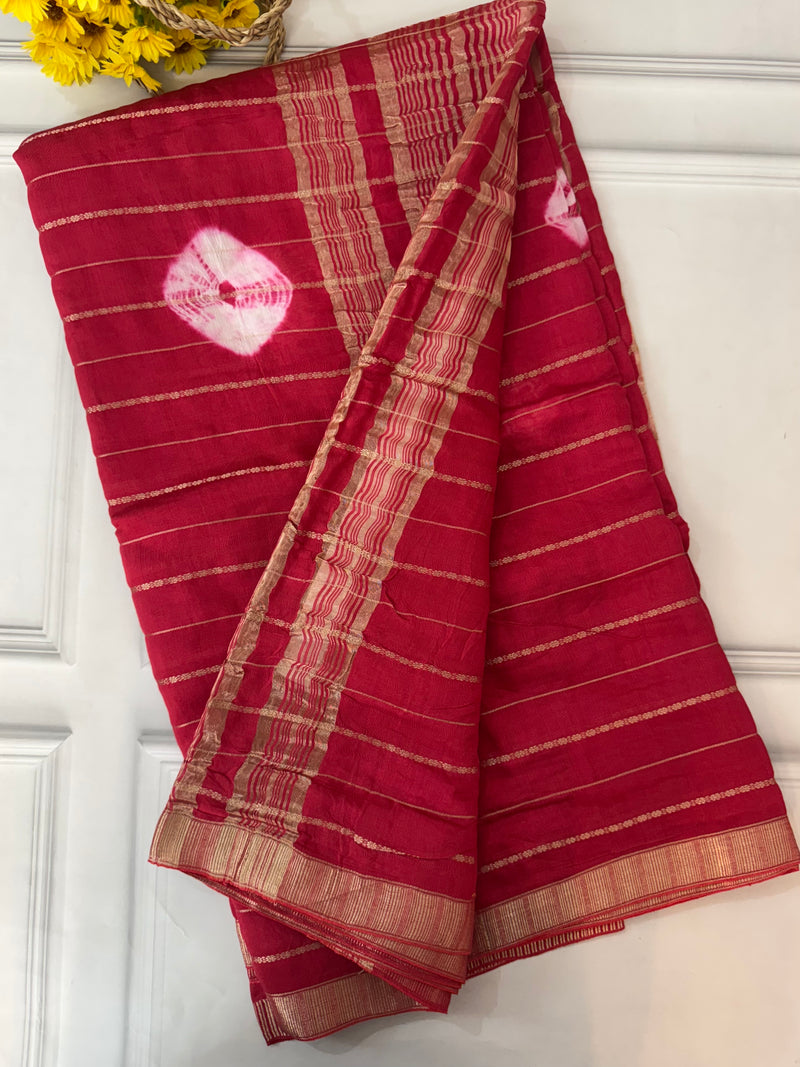Banarasi Weaving Dola Silk Saree