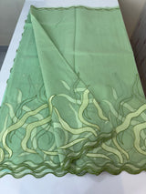 Kota silk embroidery saree  MSH125- Pista Green