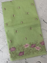 Netkota embriodery saree MS1494 LightGreen