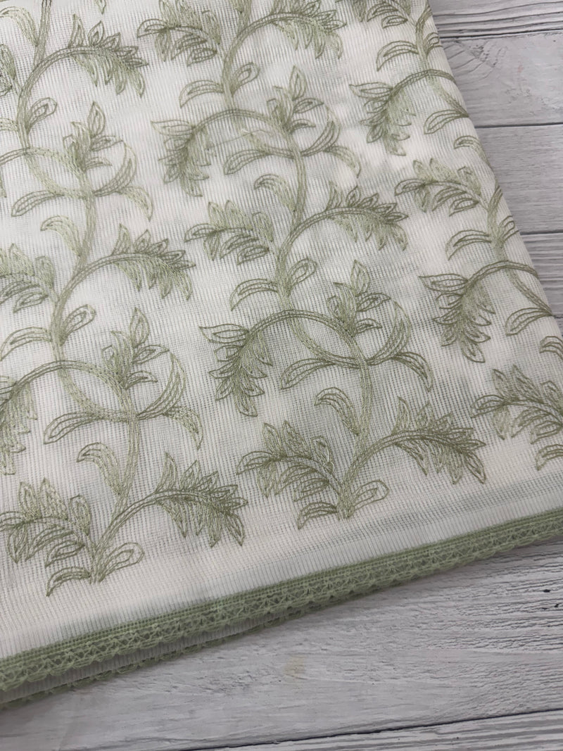 Kota cotton embriodery saree MS1490