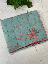 Silky kota embroidery saree MSK4356