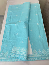 Cotton embriodery saree with blouse - MSH5566