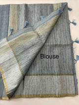 Tussar mix Semi silk saree with thread work MSS8930