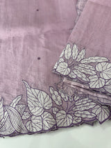 Soft kota silk saree with embriodery MS15031- Lavender