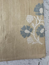 Crepe semi tussar silk saree with cross stitch embroidery-MSCS634