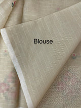 Premium Soft kota silk saree with embroidery MSS678 - Chiku