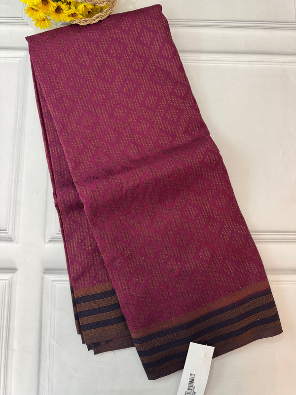 Soft chiffon Georgette saree - SMGRSR Magenta to DarkBlue