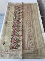 Handworked Blended tussar silk saree MS90543 (17)