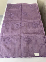 Glass organza saree with applique work- MSHW229