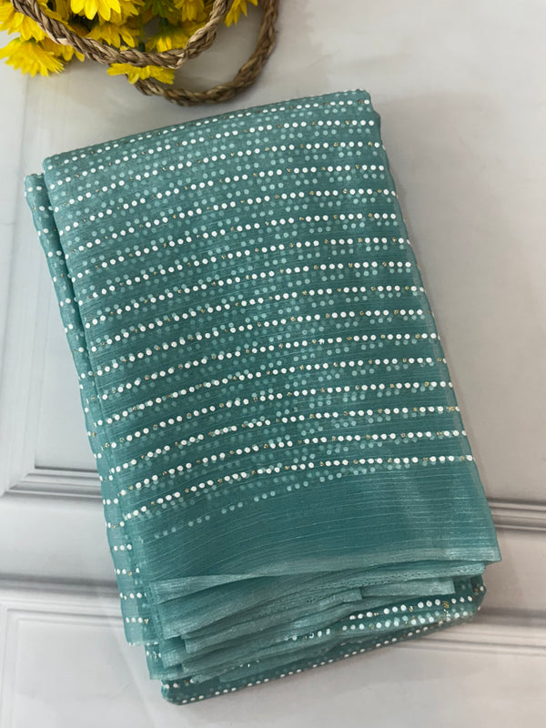 Semi tissue Organza saree MS5788