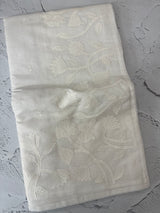 Mul chanderi cotton saree with applique work MSH655- White