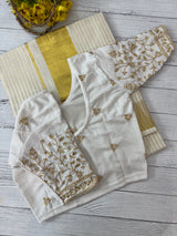 Stretchable Readymade blouse with sequence work- MSBL