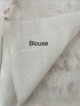 Supernet embriodery saree MS1490