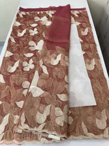 Organza saree with thread work- MC318