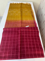 Semi Organza saree with checks - MSD634 (11)