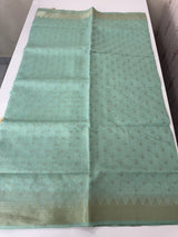 Semi chanderi saree with buttas MSF784 Pastel SeaGreen