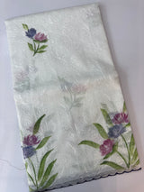 NetkKota saree with handpainting and embroidery MS7833