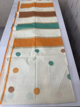 Semi chanderi saree with multi color polka dots- MSF334