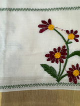 Kerala embroidery cotton saree - Poovili 3