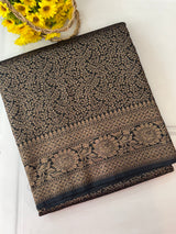 Banarasi semi katan saree MS4901 - Black