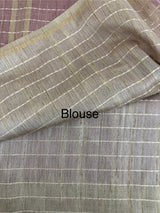 Blended soft tussar silk saree MS1587 DuskyOnion