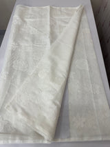 Dyeable Chanderi applique work saree  MSH173(4) OffWhite