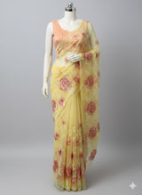 Premium Organza saree with thread work - MMG123