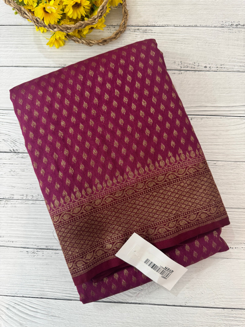 Banarasi viscose Georgette saree MKGS611