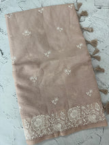 Soft Silky kota saree with embriodery MSF165 Pastel DustyMauve