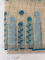 Jamdani silk Cotton Saree with blouse MS12551 (6)
