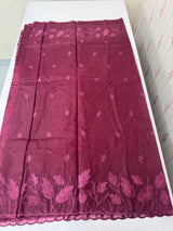 Semi Organza saree with thread work - MSH7654