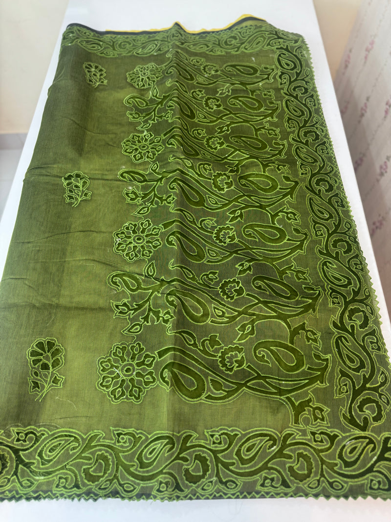 Kota Supernet saree with applique work MSH102